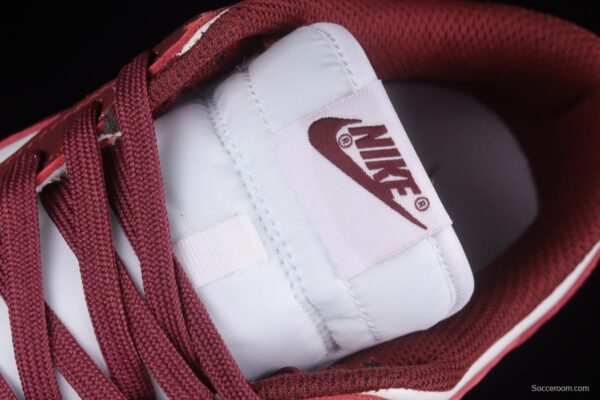 NIKE SB DUNK Low Prm wine red and white color matching SB buckle broken rebound fashion casual shoes DD1503-108 - Image 8