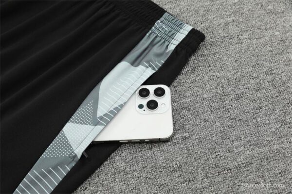 2024 Italy Black Half Zipper Jacket+Long Pants - Image 4