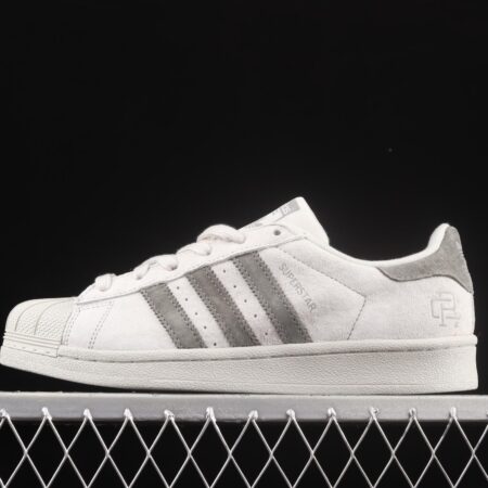 Reigning Champ x Adidas Superstar BS9558 shell joint style suede light gray dark gray classic leisure board shoes