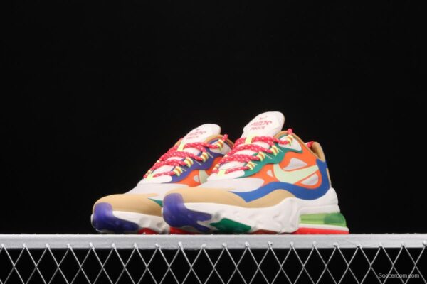 NIKE Air Max 270React new high-frequency mesh function half-palm air cushion cushioning running cloth shoes CQ4805-071 - Image 13