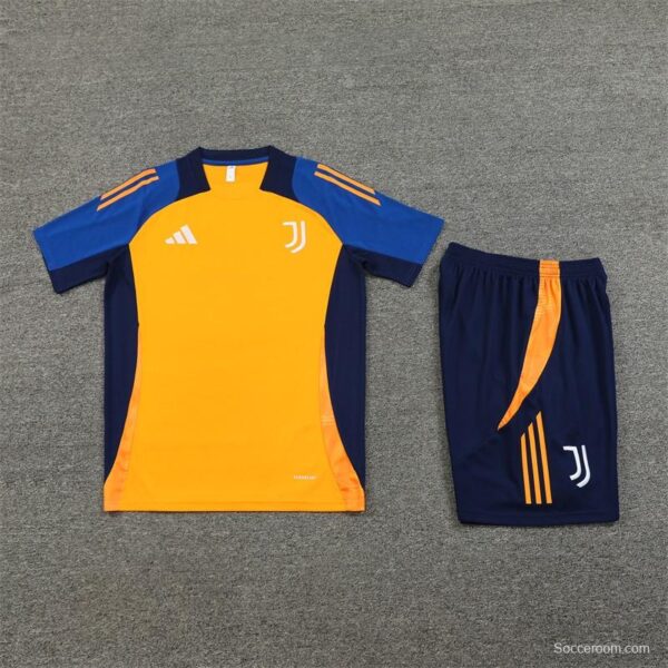 24/25 Juventus Orange/Navy Short Sleeve Jersey+Shorts - Image 7