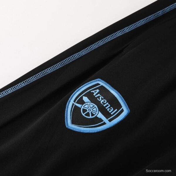 23/24 Arsenal Black Half Zipper Jacket+Pants - Image 12