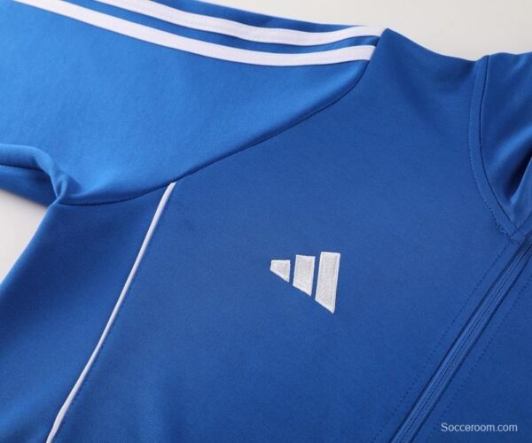2024 Adidas Blue Half Zipper Jacket+Pants - Image 9