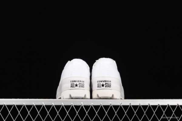 Converse Chuck Taylor All Star Lugged Move OX Converse black and white thick soled heightening shoes 567680C - Image 13