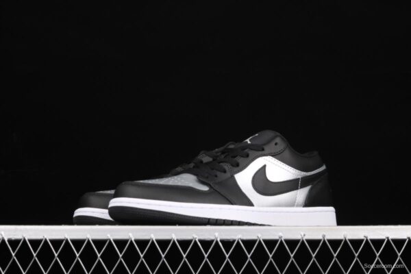 Air Jordan 1 Low low-top black silver culture leisure sports shoes DA5551-001 - Image 14