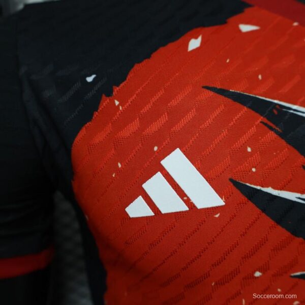 Player Version 2024 Japan Dragon Ball Goku Red/Black Jersey - Image 4