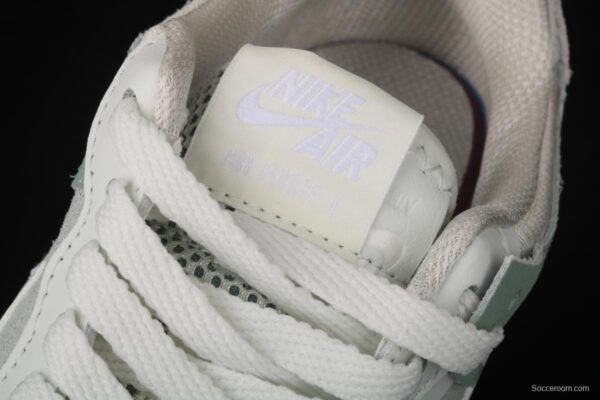 NIKE Air Force 1 ShAdidasow light weight heightened low-top 100-board shoes CW2655-001 - Image 7