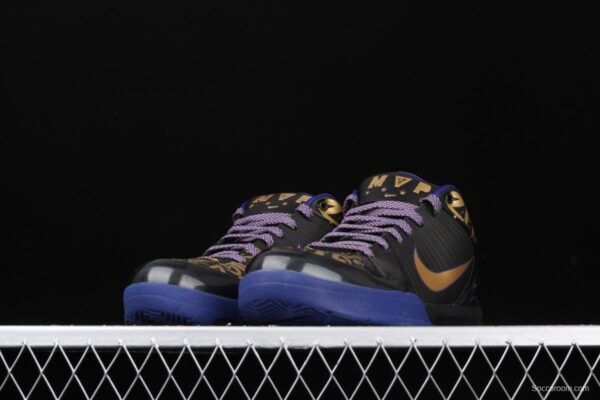 NIKE Zoom Kobe 4 Protro Kobe Bryant four generations of collection grade reengraved black gold MVP low-top men's basketball shoes 354187-001 - Image 12