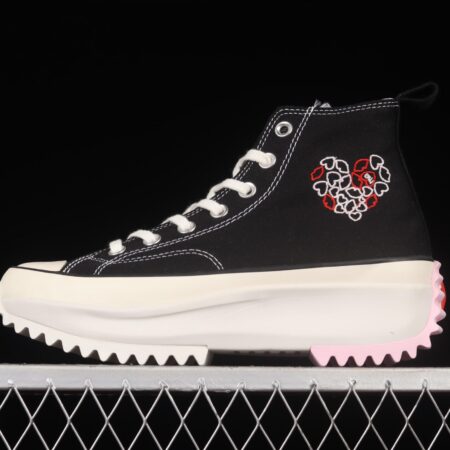 Converse Run Star HIKE pastry shoes 2022Valentine's Day Limited series thick soles and high upper board shoes AO1598C