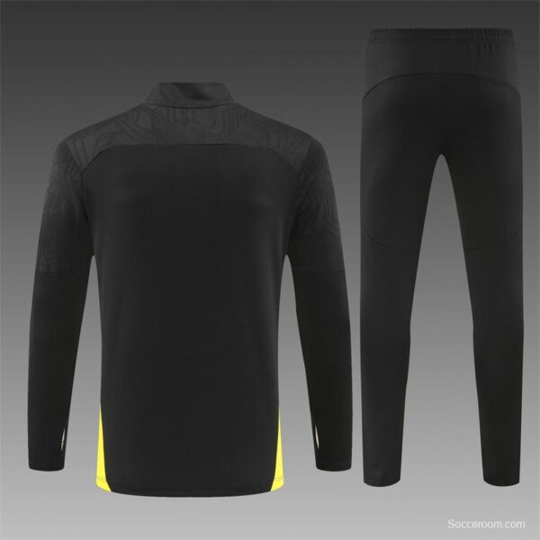 24/25 Borussia Dortmund Black Half Zipper Jacket+Long Pants - Image 15