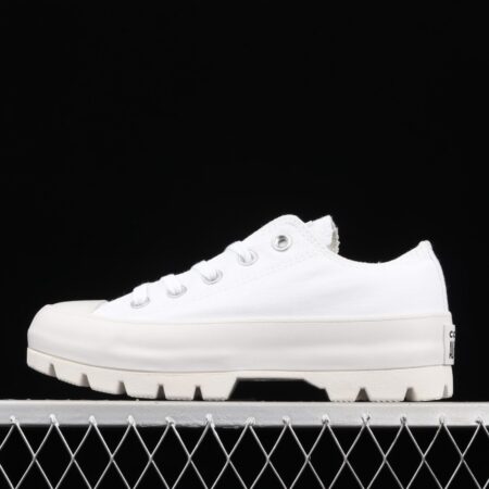 Converse Chuck Taylor All Star Lugged Move OX Converse black and white thick soled heightening shoes 567680C