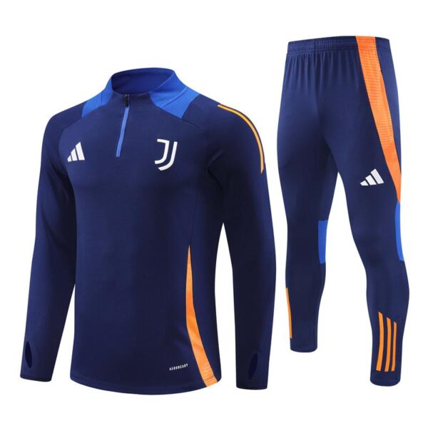 24/25 Juventus Navy Half Zipper Jacket+Long Pants - Image 17