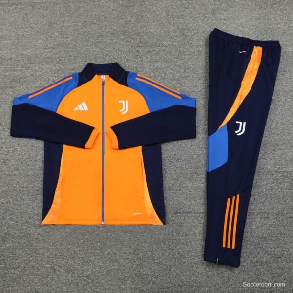 24/25 Juventus Orange Full Zipper Jacket +Long Pants - Image 20