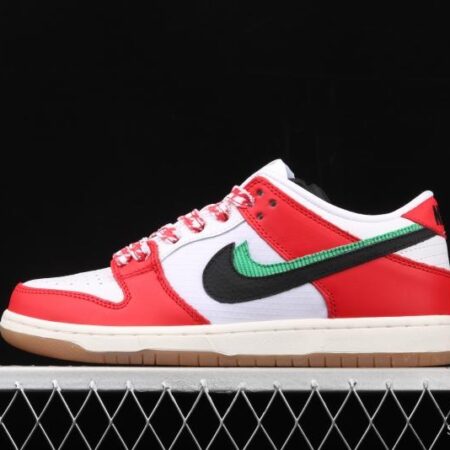 Frame Skate x NIKE SB DUNK Low Habibi white and red double hook dunk series retro low side leisure sports skateboard shoes CT2550-600