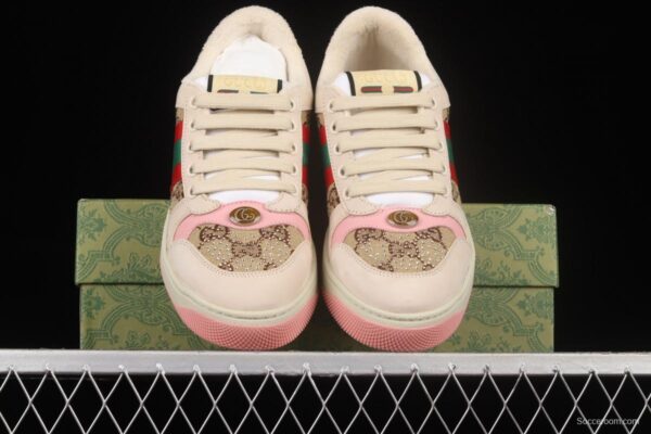 Gucci Distressed Screener Sneaker classic daddy shoes A38G09064 - Image 13