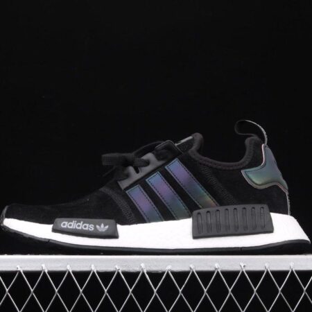 Adidas NMD_R1 F97579 pig leather black and white running shoes