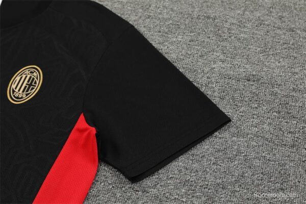 24/25 AC Milan Black Short Sleeve Jersey+Shorts - Image 8