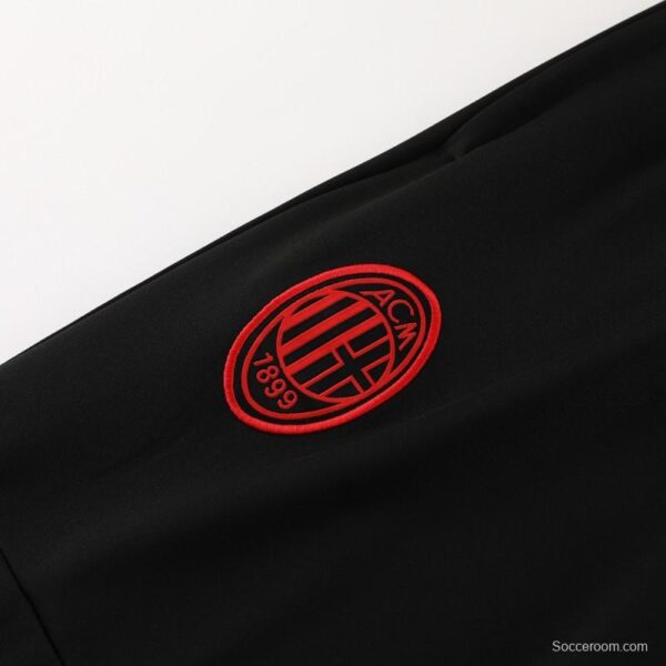 23/24 AC Milan Red Half Zipper Jacket+Pants - Image 4
