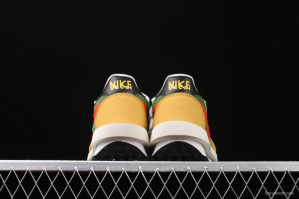 Sacai x NIKE LVD Waffle Daybreak co-signed catwalk style net gauze leather splicing double hook Swoosh running shoes BV0073-300 - Image 9