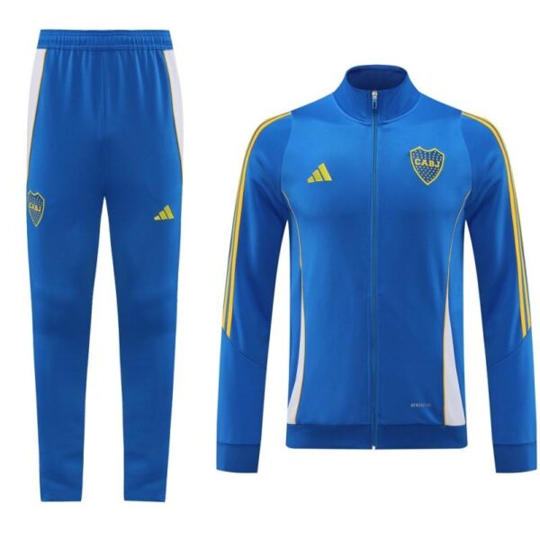 24/25 Boca Juniors Blue Hoodie Full Zipper Jacket +Long Pants - Image 18