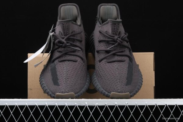 Adidas Yeezy Boost 350 V2 Cinder FY2903 Darth Coconut 350 second generation hollowed-out side transparent black angel color BASF popcorn - Image 12