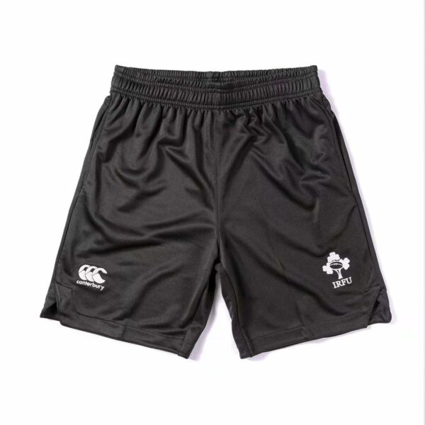 Ireland 2020-2021 Mens Rugby Shorts Black - Image 3