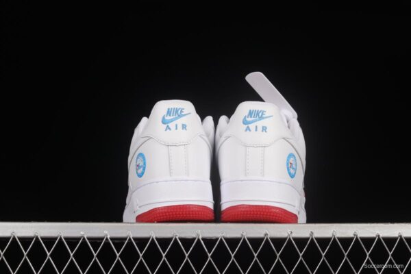NIKE Air Force 1'07 Low Philadelphia 76ers white, blue and red low-top casual sneakers AI5958-300 - Image 13