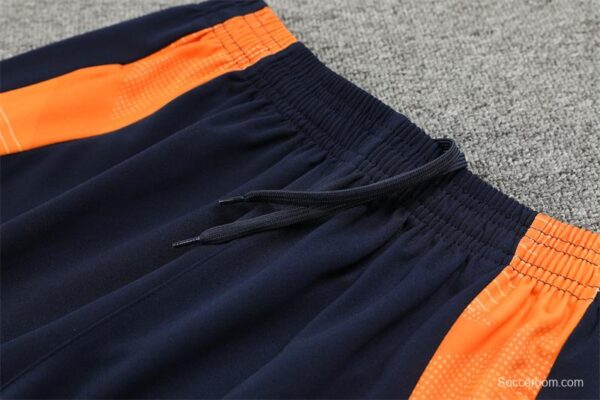 24/25 Real Madrid White/Navy Half Zipper Jacket+Long Pants - Image 3