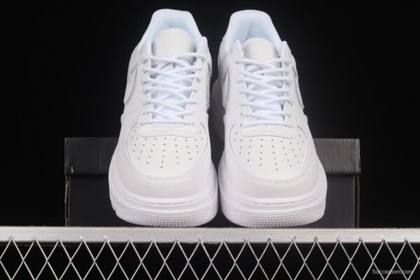 NIKE Air Force 1 Low Luxe Low Top Platform Casual Sneakers DB4109-201 - Image 12