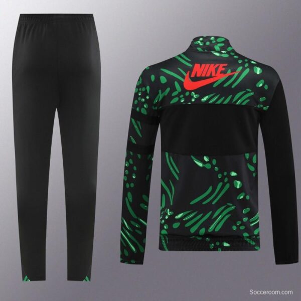 2024 Nigeria Black/Green Full Zipper Jacket +Long Pants - Image 16