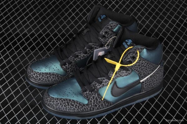 NIKE SB DUNK High x Black Sheep chameleon skateboard shoes BQ6827-001 - Image 10