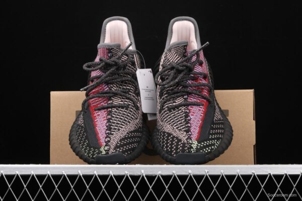 Adidas Yeezy Boost 350V2 Yecheil FW5190 Darth Coconut 350 second generation hollowed-out splicing colorful angel color - Image 13