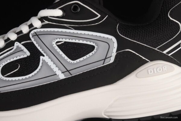 Dior B30 Microfiber Mesh B30 CD series sports shoes LY66140 Black - Image 7