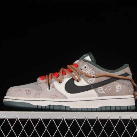 NIKE DUNK Low Retro Vibe style distressed deconstructed shoelaces tan SB low-top sneakers DH0957-100
