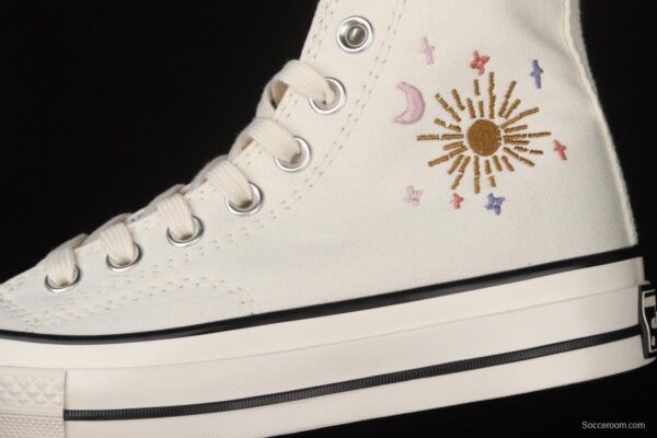 Converse Chuck 70 embroidered Star High Top Leisure Board shoes 572431C - Image 8