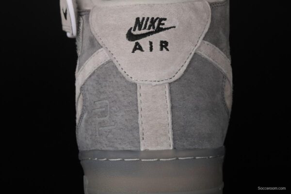 Reigning Champ x NIKE Air Force 1x 07 Mid defending champion 3M reflective sports leisure board shoes 807618-200 - Image 6