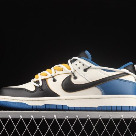 NIKE SB DUNK Low white, black and blue dunk series low side leisure sports skateboard shoes DD1391-001
