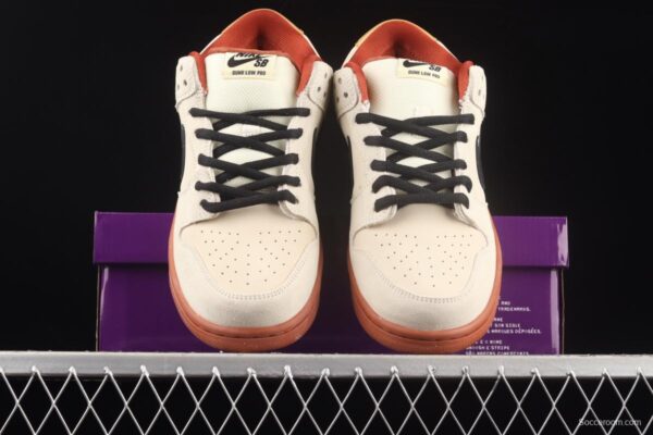 NIKE SB DUNK Low Pro Muslin small fortune cat rice white retro low-side leisure sports skateboard shoes BQ6817-100 - Image 13