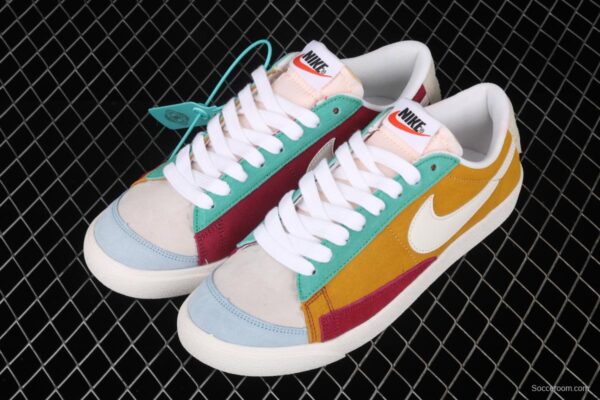 NIKE Blazer Low QS HH Trail Blazers low-top casual board shoes BQ1167-008 - Image 9