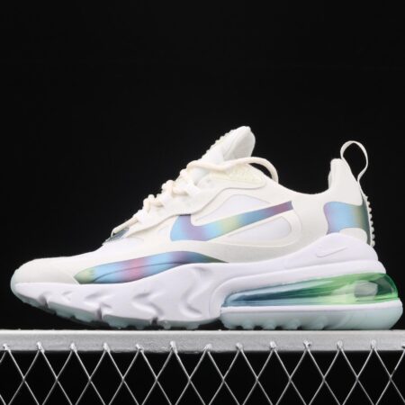 NIKE Air Max 270React 2020 new high-frequency net hollowing out function half-palm air cushion running shoes CT5064-100