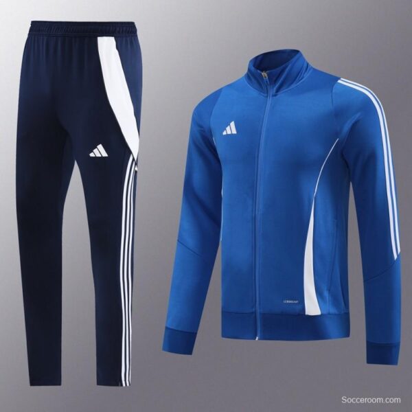 2024 Adidas Blue Half Zipper Jacket+Pants - Image 14