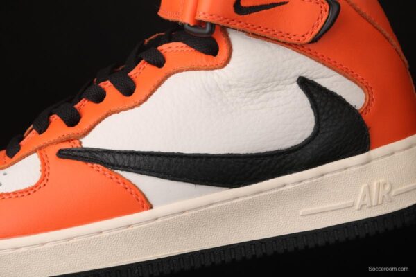 NIKE Air Force 1: 07 Mid help / backhook white buckle shredded 804609-158 - Image 7