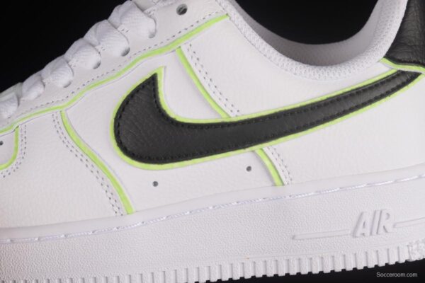 NIKE Air Force 1'07 Low Black and White Luminous Low Casual Sneakers CW2288-304 - Image 7