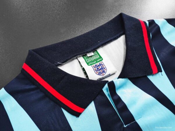 Retro 1992 England Third Blue Jersey - Image 4