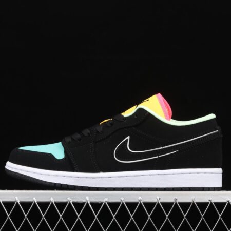 Air Jordan 1 Low Black Blue Yellow Tiffany CK3022-013