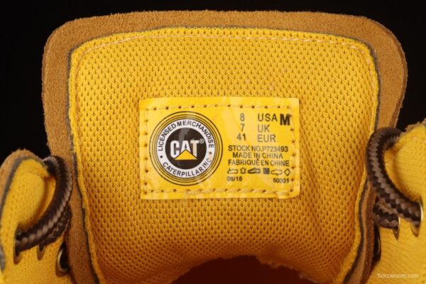 CAT official website new British retro low-top tooling shoes B4C wheat yellow - Image 5