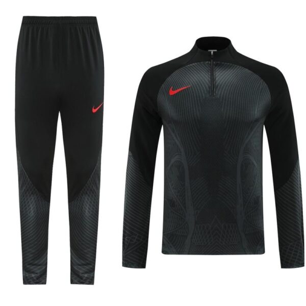 2024 Nike Black Half Zipper Jacket+Pants - Image 3