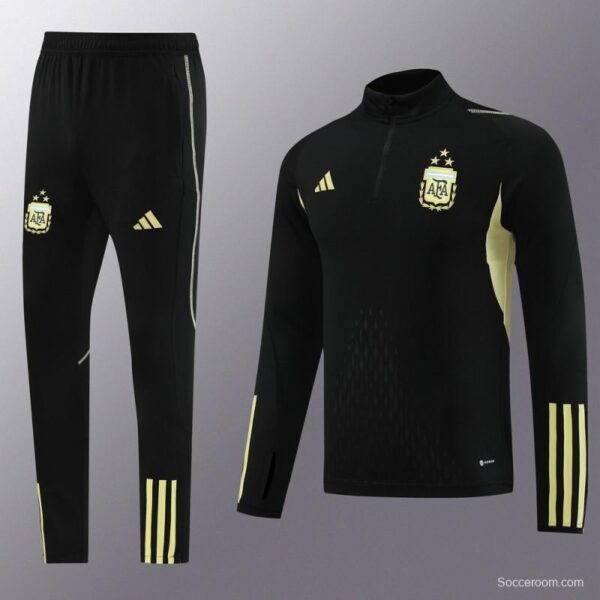 2023 Argentina Black Full Zipper Jacket+Pants - Image 18