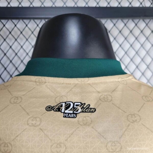 Player Version 24/25 AC Milan x Gucci Golden 125th Anniversary Jersey - Image 9