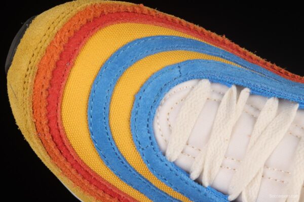NIKE Air Max 97 SE yellow, blue and red color combination bullet air cushion sports running shoes DH1085-700 - Image 9